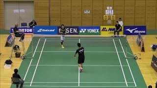 奈良岡 功大（浪岡高校） vs 下農 走（トナミ運輸） MS 2回戦 ランキングサーキット2017 [upl. by Namlaz]