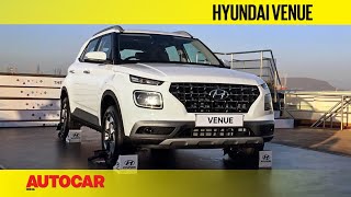 Hyundai Venue  First Look and Walkaround  Autocar India [upl. by Roti60]