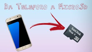 COME PASSARE I DATI DA TELEFONO A SCHEDA MICROSD [upl. by Petersen]