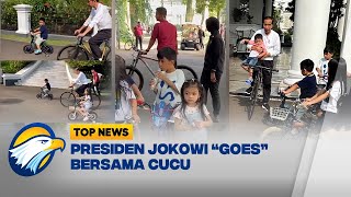 Menikmati Akhir Pekan Jokowi Bersepeda Dengan Cucu di Istana [upl. by Mccully136]