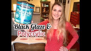 How to Apply Black Glaze Over Polycrylic [upl. by Annamaria614]