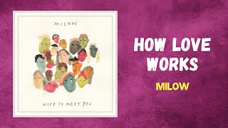 Milow  How Love Works Lyrics [upl. by Oinigih]