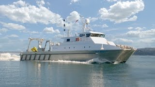 Aluminum catamaran work boat survey vessel [upl. by Elletsirhc79]