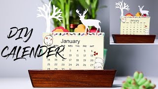 DIY CALENDAR 2018  MAKE YOUR OWN CALENDAR [upl. by Anatlus]