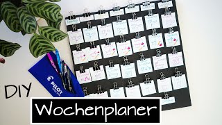 Endlich Ordnung  DIY Wochenplaner selber machen  Haushalt organisieren und planen [upl. by Limoli740]