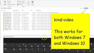 How to Search and Find All Your Videos Movie and Video Files in Window 10 [upl. by Gordan673]