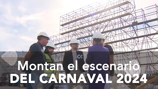 Comienza el montaje del escenario del Carnaval de Las Palmas de Gran Canaria 2024 [upl. by Toffic623]