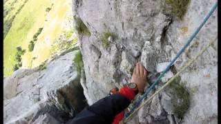 ALPI APUANE DIEDRO SUD PIZZO DUCCELLO LUGLIO 2014 [upl. by Cheslie]