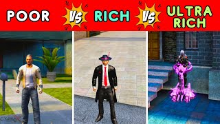 POOR vs RICH vs ULTRA RICH  House Car amp Job  Gangstar Vegas [upl. by Lleral]