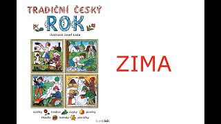 TRADIČNÍ ČESKÝ ROK  ilustroval Josef Lada  ZIMA [upl. by Inot]