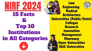 NIRF 2024 Report Top 1020 Institutions in All Categories [upl. by Anaej302]