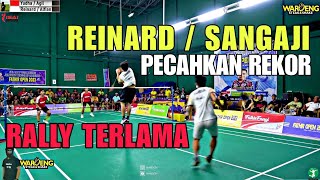 REINARD  ALFIAN DITANTANG JAGOAN TARKAM KALIMANTAN  Rally Badminton Terpanjang 😱 DiSmash Terus [upl. by Eldwin]