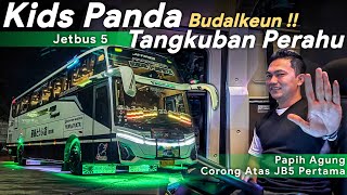 PENAMPILAN PERDANA KIDS PANDA DI TRIP MANIA  NAIK JETBUS 5 CORONG ATAS BUDAL TANGKUBAN PERAHU [upl. by Alexandre108]