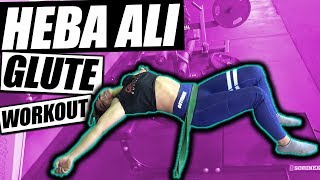 Heba Ali Glute Workout  Chains amp Bands [upl. by Bethezel]