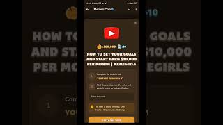 Memefi Video Code How To Set Your Goals and Start Earn 10000 per Month Memefi Youtube Video Code [upl. by Nikoletta159]