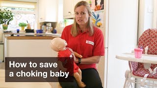 Baby First Aid How to save a choking baby [upl. by Enidualc]