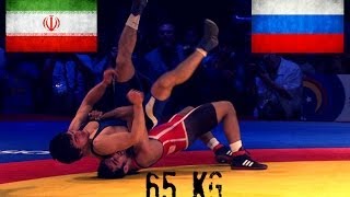 1st Place Match  65Kg  Mens Freestyle Wrestling World Cup 2014 [upl. by Ellatsirhc]