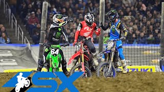 Supercross Round 5 250SX Highlights  Detroit MI Ford Field  Feb 3 2024 [upl. by Nahttam]