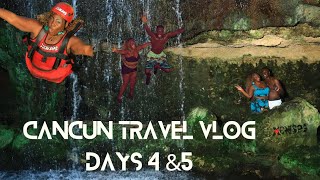 Cancun Travel  Vlog Days 4 amp 5 A Day at XENSES Park Golden Parnassus Homeward Bound [upl. by Ewart370]