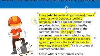 How to apply exclusion clauses  Jonny and Deeper scenario [upl. by Pals231]