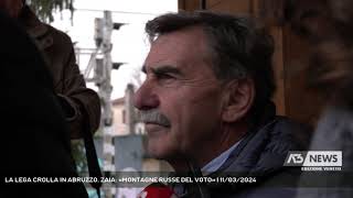 LA LEGA CROLLA IN ABRUZZO ZAIA «MONTAGNE RUSSE DEL VOTO»  11032024 [upl. by Rep316]