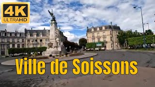 Ville de Soissons  Driving  French region [upl. by Nickolai]