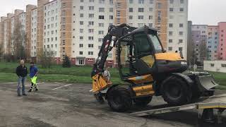 First excavator Mecalac 9 mwr in Slovakia [upl. by Nnahgem67]