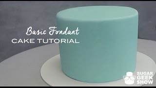 How to apply Fondant to Cake Tutorial [upl. by Philbrook]