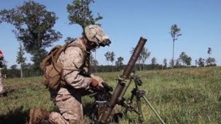 USMC Combined Arms Assault with 60mm Mortars [upl. by Sky]