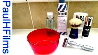 Merkur Vision 💈 Proraso Blue Shaving Cream [upl. by Myers]