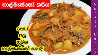 රසට හාල්මැස්සෝ අල දාලා කරියක් හදමු Sri Lankan Style Dry Sprats Curry [upl. by Hagan]