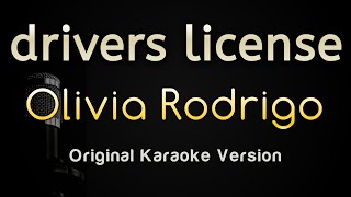 drivers license  Olivia Rodrigo Piano Karaoke Songs With Lyrics  Original Key [upl. by Sel748]