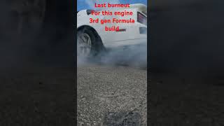 The last burnout for this engine 1989 Pontiac Firebird Formula DragNDrive car build [upl. by Lyrret746]