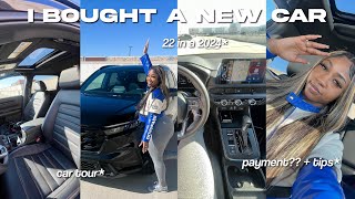 BUYING A BRAND NEW CAR AT 22  car tour  buying process  payments ☆ 2024 CRV HYBRID SPORTL [upl. by Nelloc]