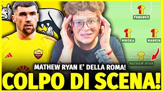 COLPO DI SCENA ALLIMPROVVISO MATHEW RYAN E IL NUOVO PORTIERE DELLA ROMA COSI DE BOTTO [upl. by Eeima]