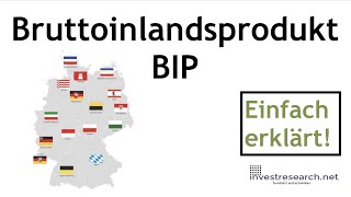 Bruttoinlandsprodukt  Was ist das BIP Einfache Erklärung und Definition [upl. by Naniac977]