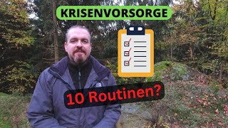 Krisenvorsorge  Lieber aktiv als passiv  Ich brauche Routinen 👍 4K [upl. by Hsiwhem]