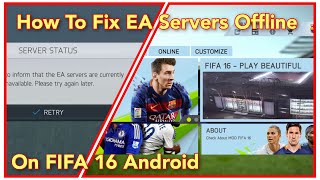 FIFA 16 Mod  Fix Server Error Unavailable  Best Method  New Apk Fix  All Data File Support [upl. by Eekcaj]