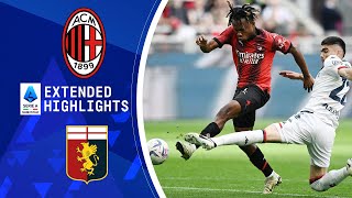 AC Milan vs Genoa Extended Highlights  Serie A  CBS Sports Golazo [upl. by Bank629]