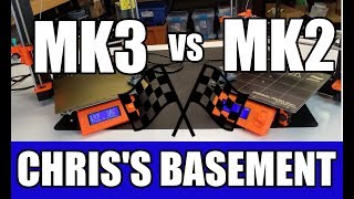 PRUSA MK2 vs MK3  We Raceem  Chriss Basement [upl. by Ahsiekin59]