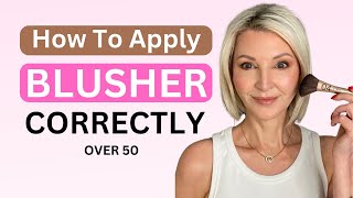 How to APPLY BLUSHER CORRECTLY ⎸ Over 50 ⎸ Mature Face youtubeshorts [upl. by Nohtanhoj]