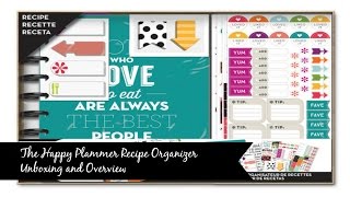 Happy Planner Recipe Organizer Kit Unboxing amp Overview [upl. by Saidee427]