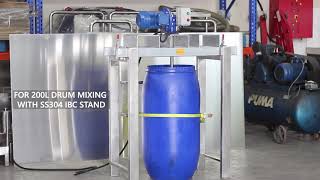 Multimix 3IN1 IBC Tote Mixer  Drum Mixer  Tank Agitator SS304 with Stand [upl. by Akirrehs]