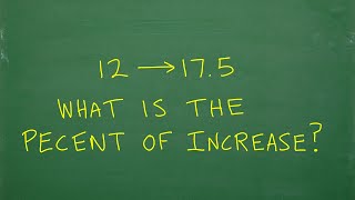 12 to 175 What is the PERCENT of Increase Let’s solve the percent problem stepbystep… [upl. by Mell]