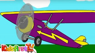 Learn colors with a plane Cartoons for children [upl. by Winnick504]