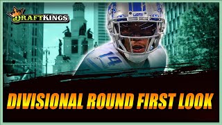 DraftKings DIVISIONAL ROUND FIRST LOOK  2024 NFL DFS Picks [upl. by Anitirhc]