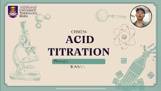 ACID TITRATION  PHOSPHORIC ACID IN SOFT DRINK CHM256 [upl. by Atires]