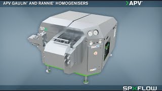 SPX FLOW  APV  Rannie and Gaulin Homogeniser Animation [upl. by Arata]