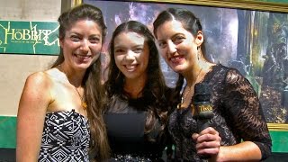 RAW Footage Hobbit BOTFA Premiere Hollywood [upl. by Nahseez216]