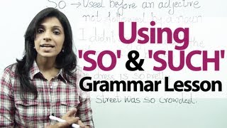 English Grammar Lessons  Using So and Such  Learn English for Free [upl. by Siraval]